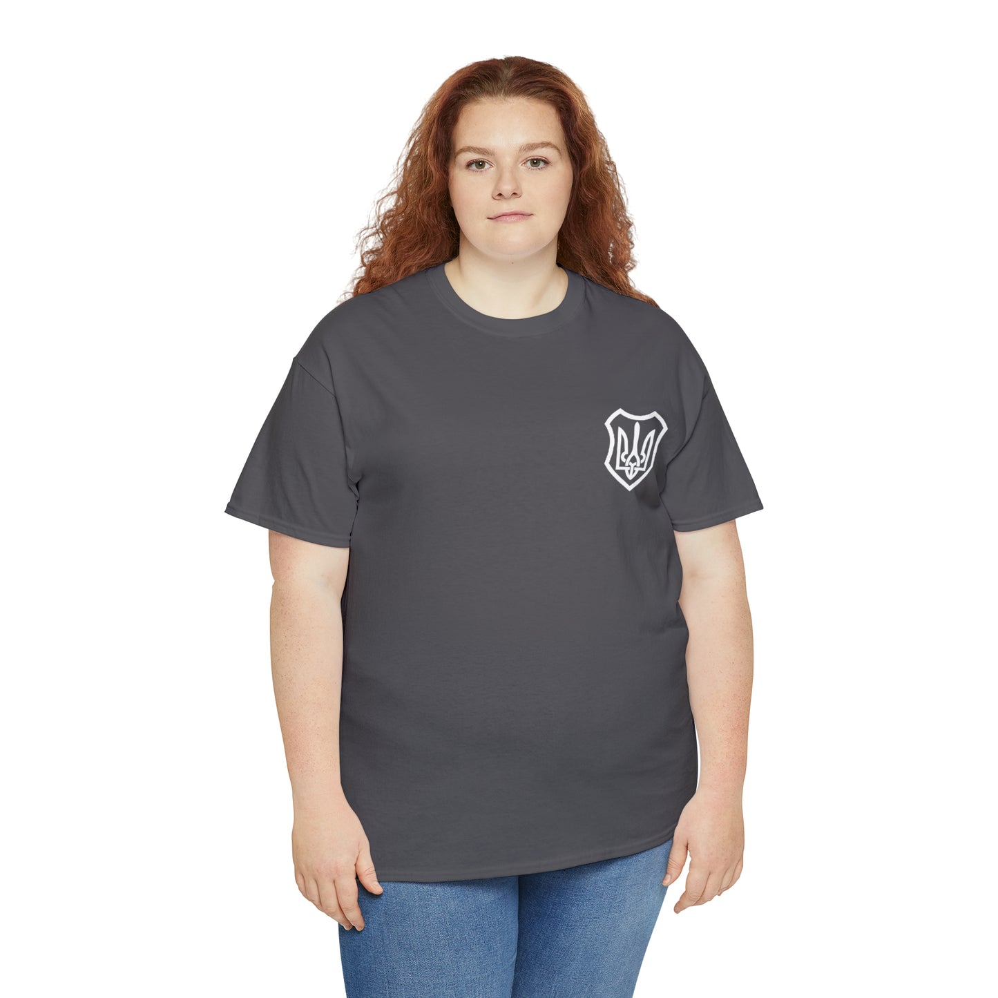 ICONIC UKRAINIAN TRIDENT T-SHIRT version 2 - Unisex Heavy Cotton Tee - AUS