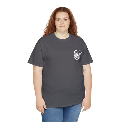 ICONIC UKRAINIAN TRIDENT T-SHIRT version 2 - Unisex Heavy Cotton Tee - AUS