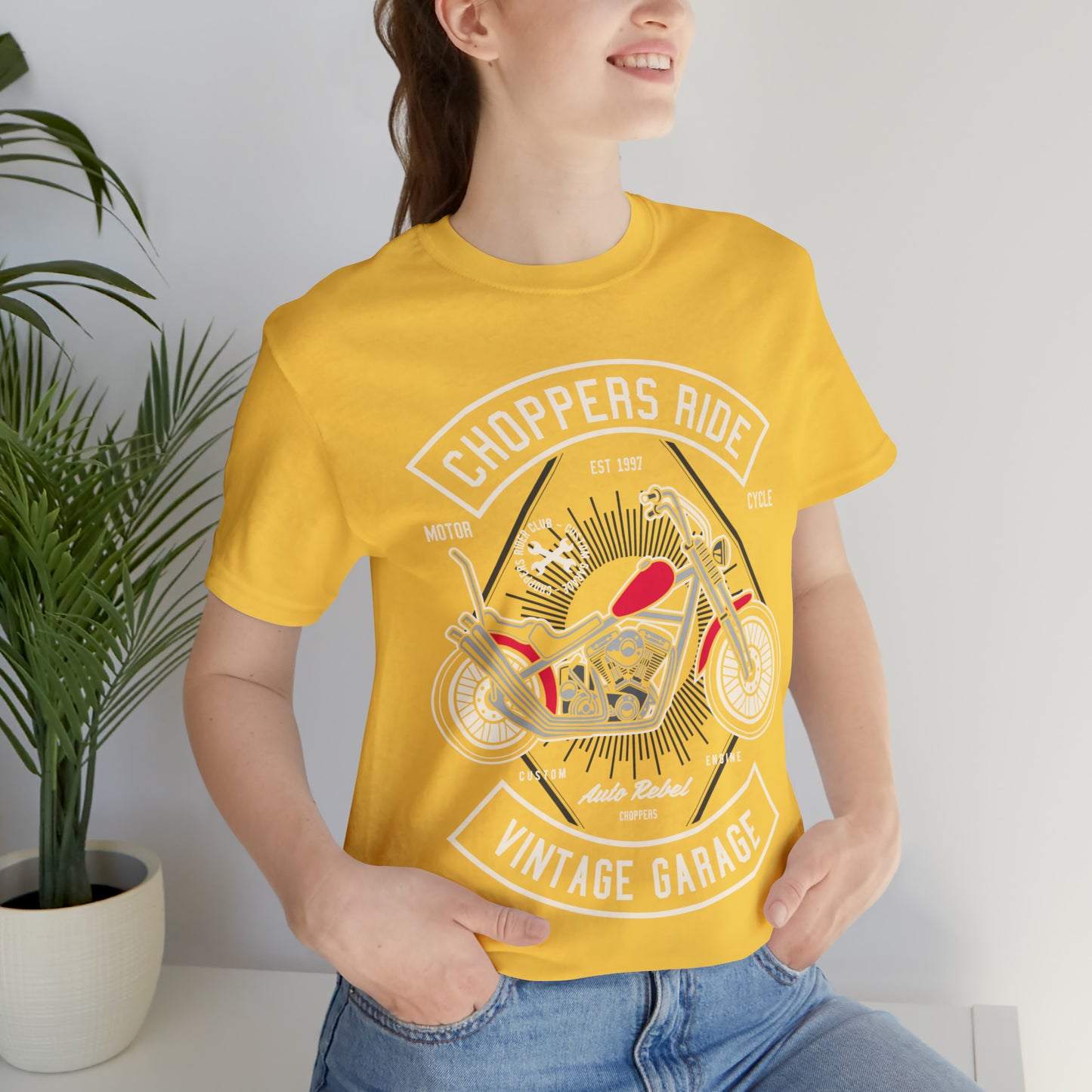 CHOPPERS RIDE Vintage Classic - Unisex Jersey Short Sleeve Tee