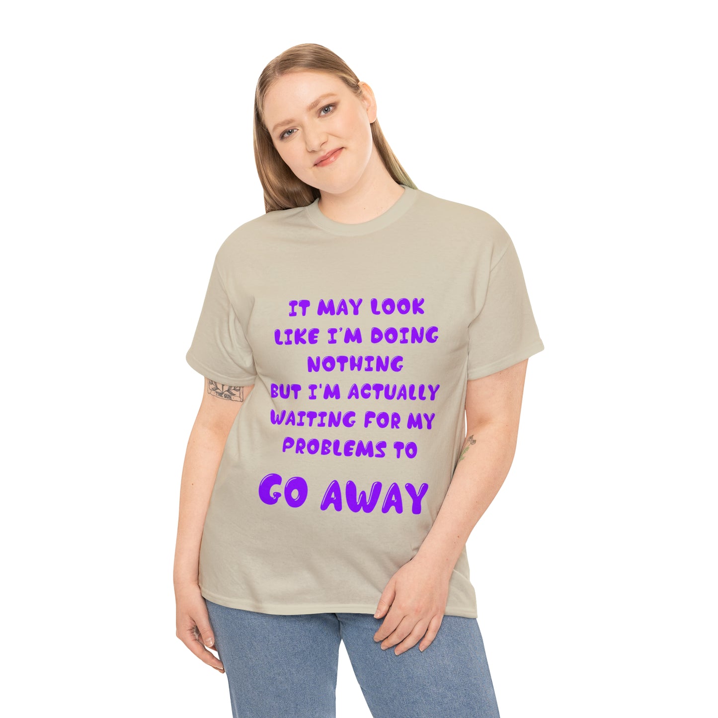 It May Look Like I'm Doing Nothing...  - Unisex Heavy Cotton Tee - AUS