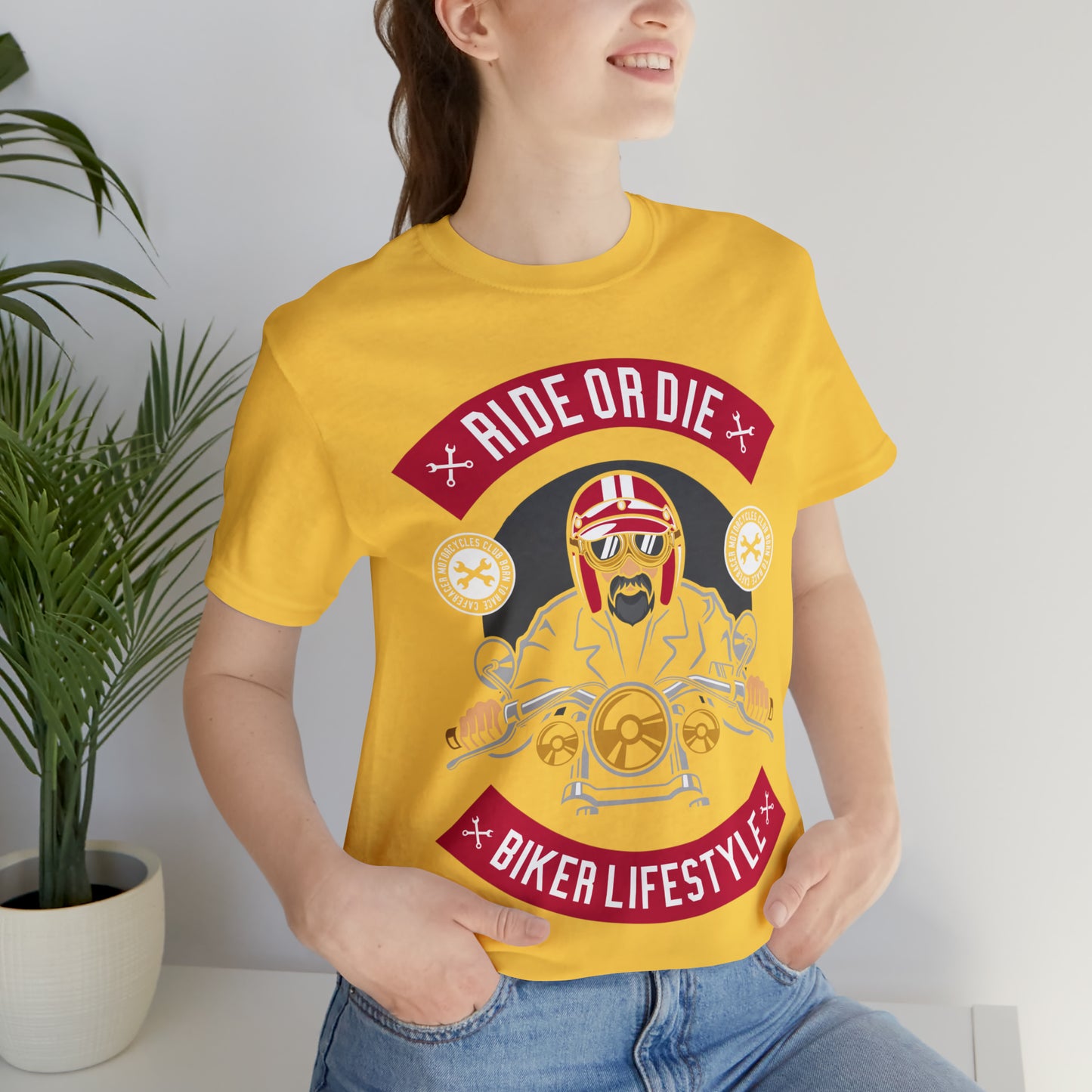 BIKER LIFESTYLE - Ride or Die - Unisex Jersey Short Sleeve Tee