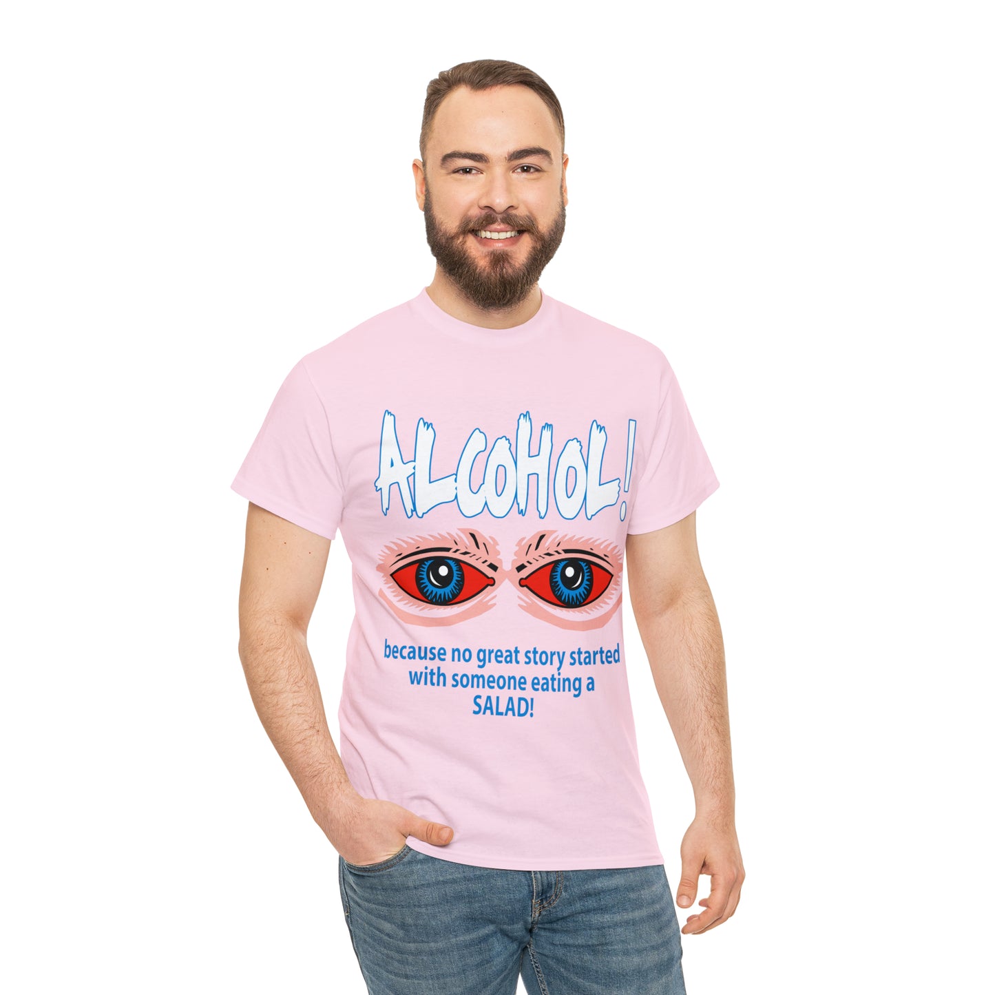 "ALC****" vs Salad  - Funny Shirt - Unisex Heavy Cotton Tee - USA
