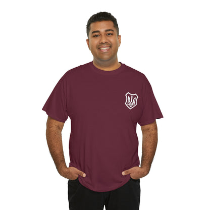 ICONIC UKRAINIAN TRIDENT T-SHIRT version 2 - Unisex Heavy Cotton Tee - AUS
