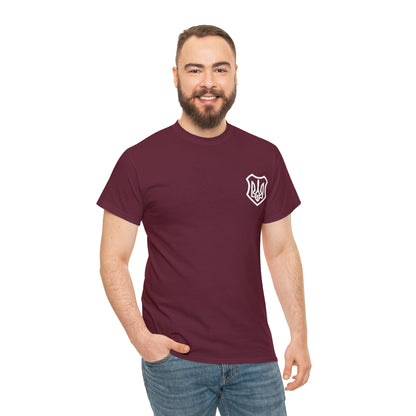 ICONIC UKRAINIAN TRIDENT T-SHIRT version 2 - Unisex Heavy Cotton Tee - AUS
