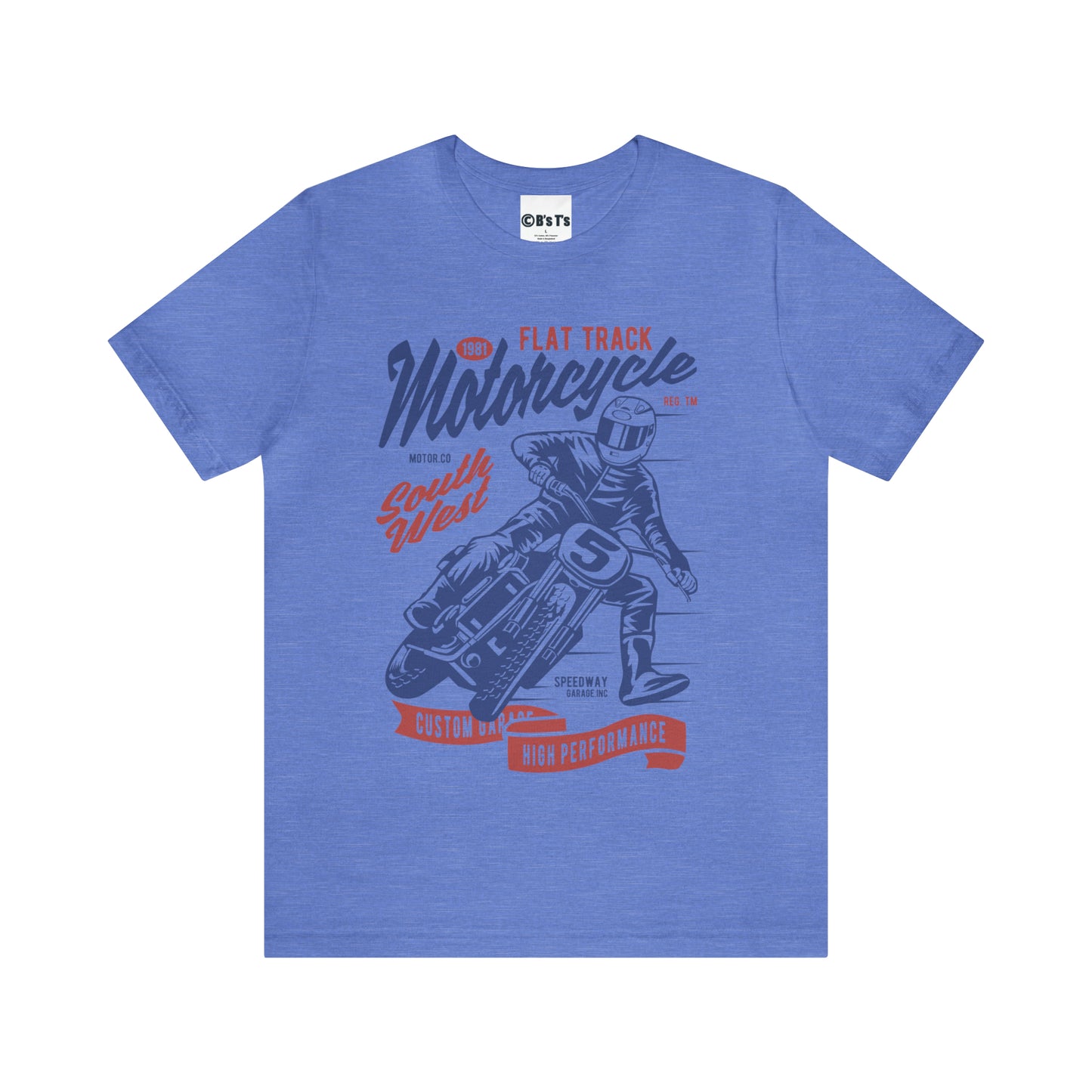 FLAT TRACK MOTORCYCLE - Unisex Jersey Short Sleeve Tee