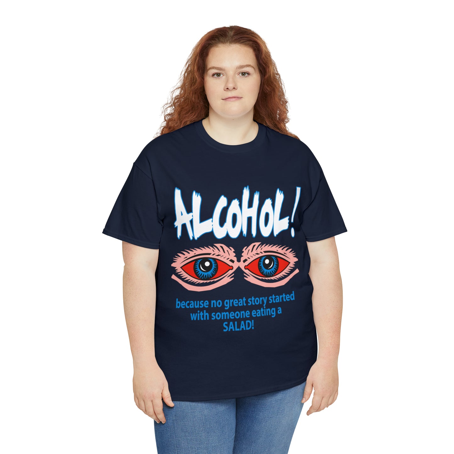 "ALC****" vs Salad  - Funny Shirt - Unisex Heavy Cotton Tee - USA