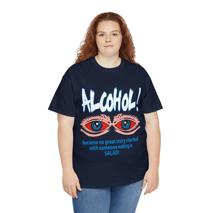 "ALC****" vs Salad  - Funny Shirt - Unisex Heavy Cotton Tee - USA