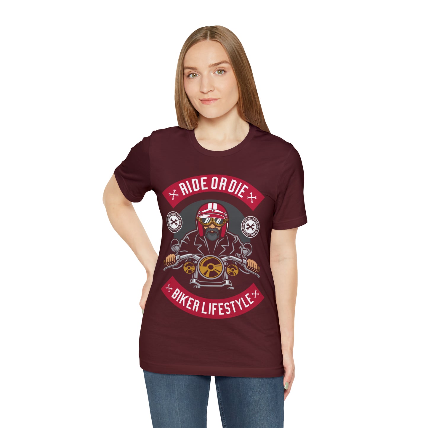 BIKER LIFESTYLE - Ride or Die - Unisex Jersey Short Sleeve Tee