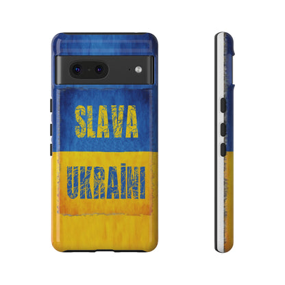 "SLAVA UKRAĪNI" FLAG - Tough Cases