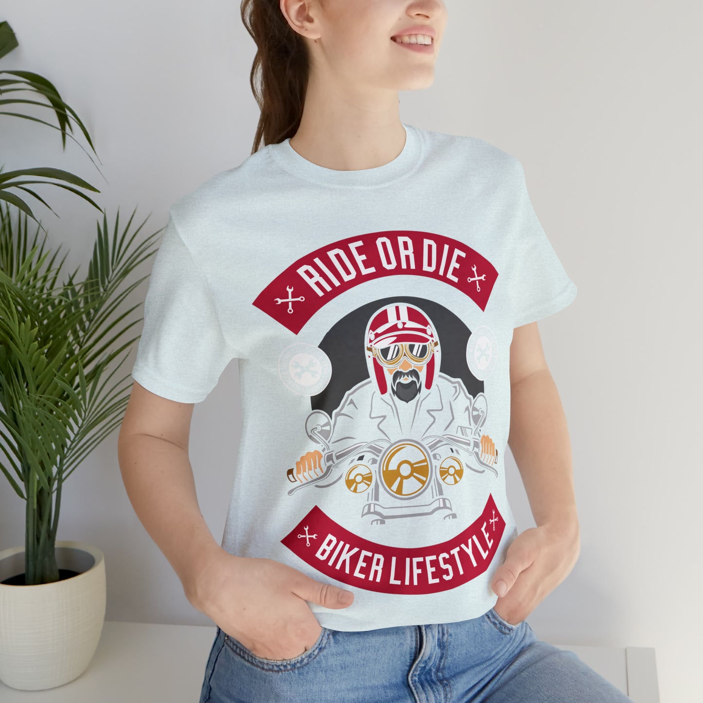 BIKER LIFESTYLE - Ride or Die - Unisex Jersey Short Sleeve Tee
