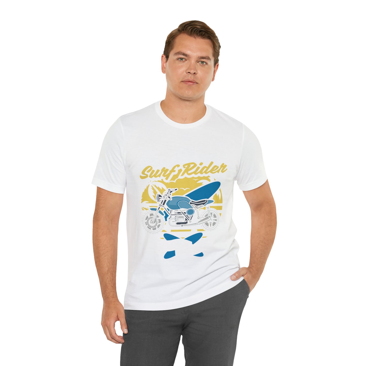 SURF RIDER - Printed in the USA - Unisex Jersey Short Sleeve Tee