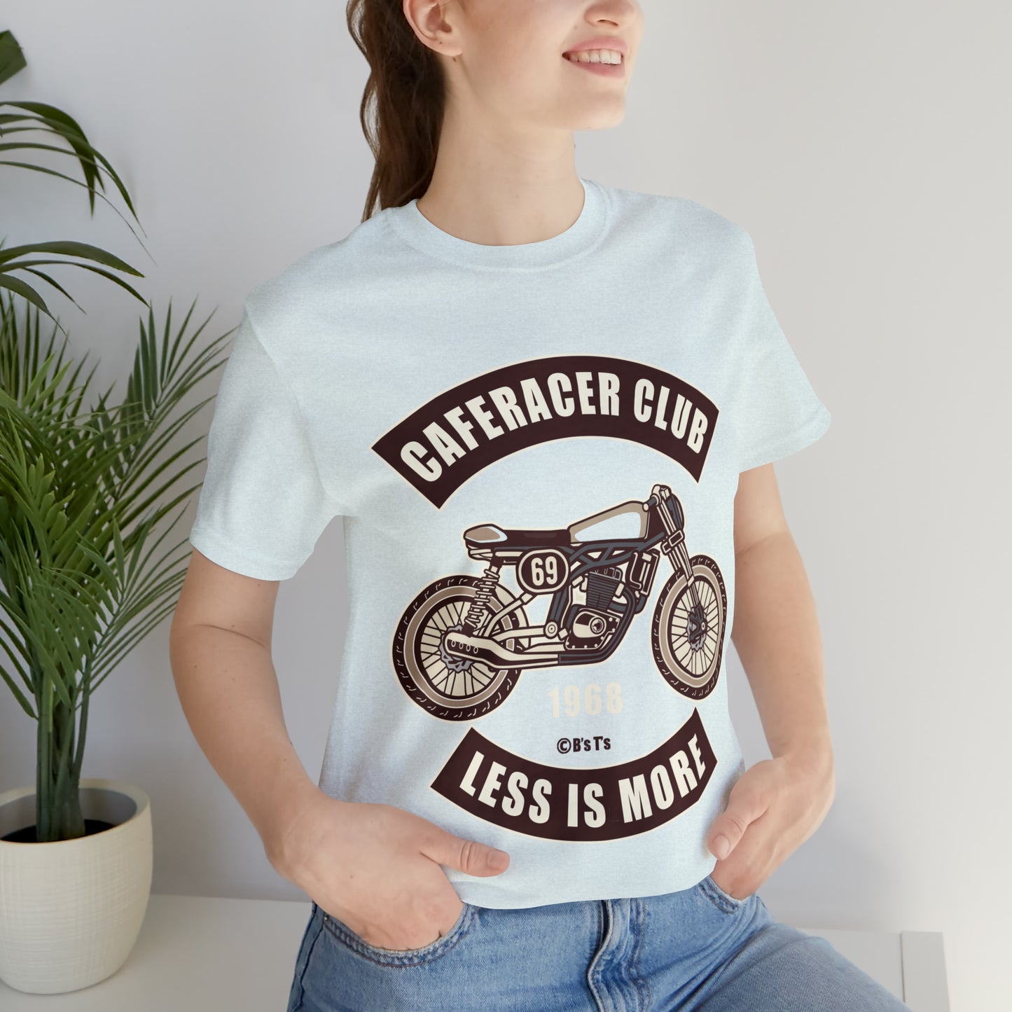 CAFE RACE CLUB Less is More - Unisex Jersey Short Sleeve Tee