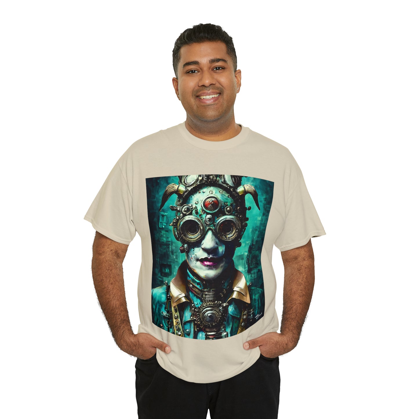 CYBER-STEAMPUNK LORD - Airt on a Shirt  - Unisex Heavy Cotton Tee - AUS