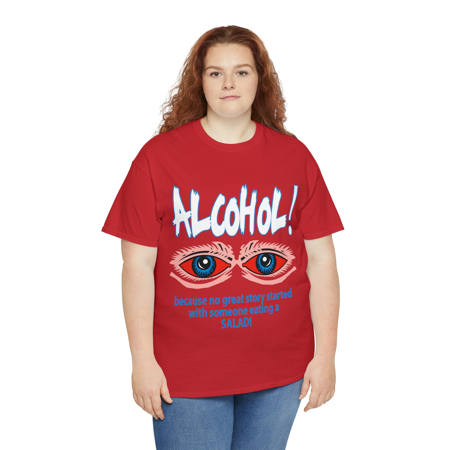 "ALC****" vs Salad  - Funny Shirt - Unisex Heavy Cotton Tee - USA