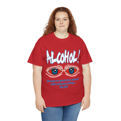 "ALC****" vs Salad  - Funny Shirt - Unisex Heavy Cotton Tee - USA