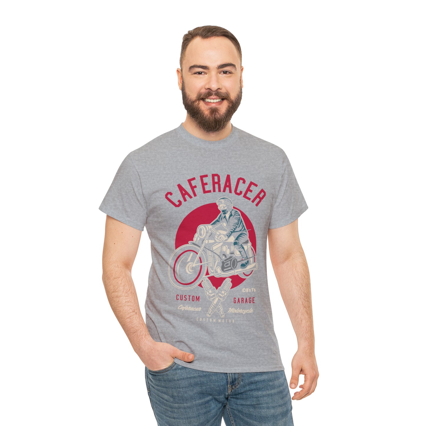 CAFE RACER Custom Garage - Unisex Heavy Cotton Tee