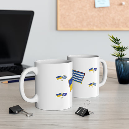 Ukrainian-Grecian NATO Supporter Mug