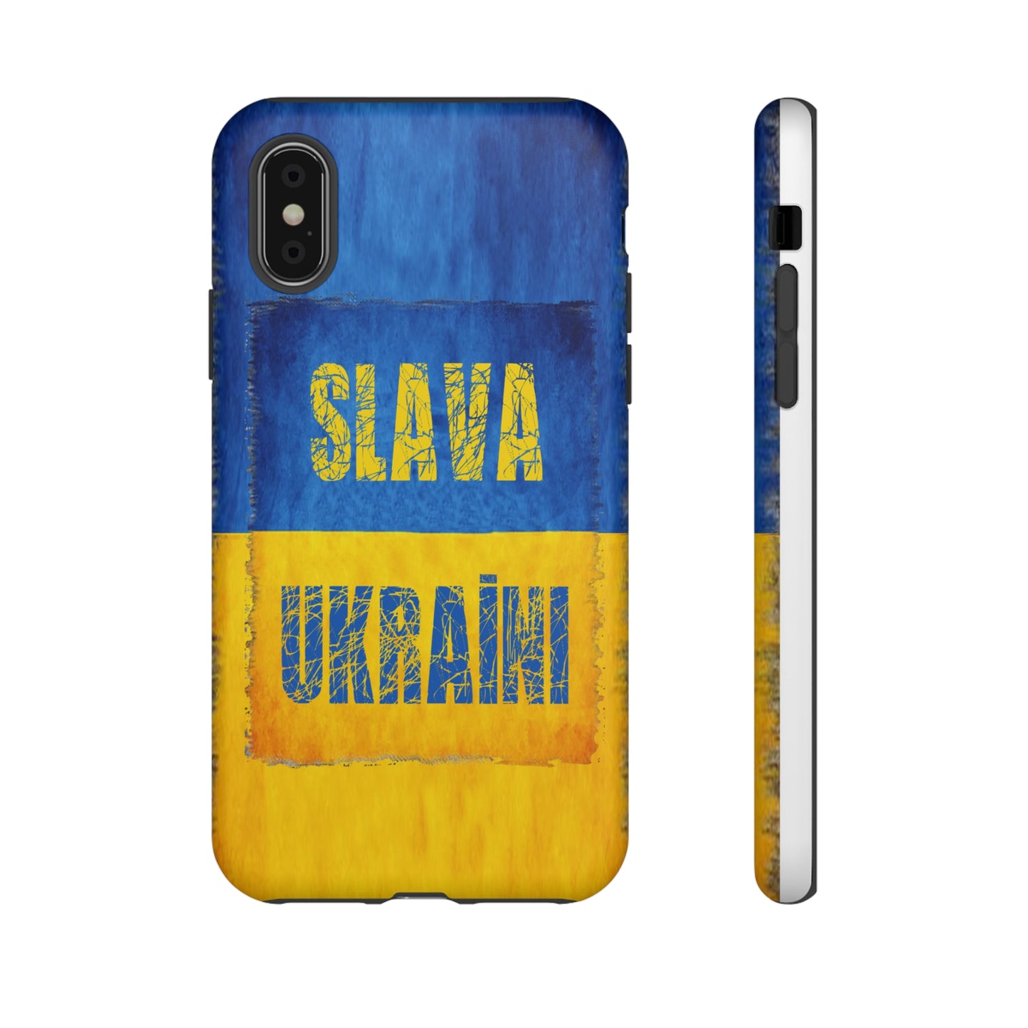 "SLAVA UKRAĪNI" FLAG - Tough Cases