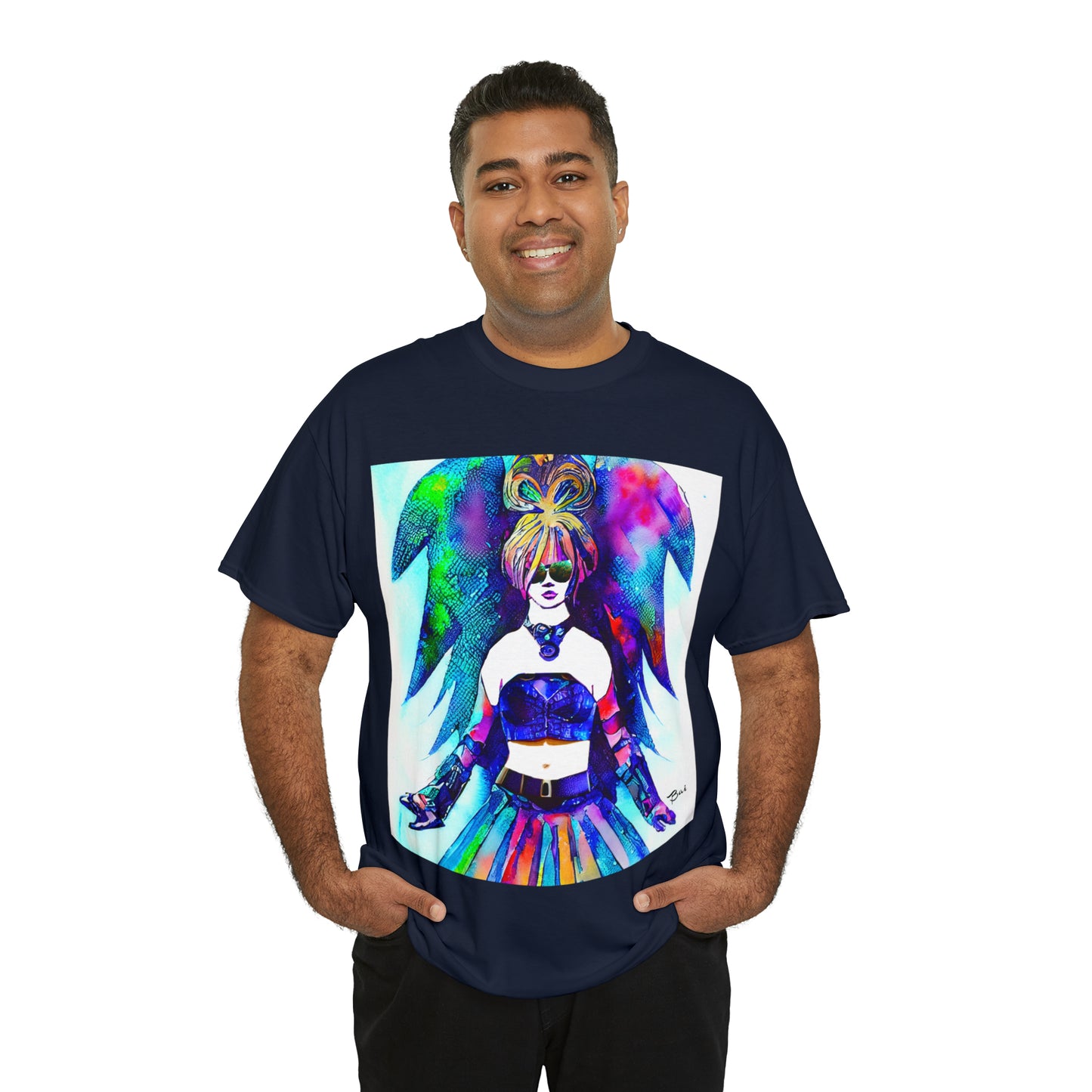 CYBER GIRL - Airt on a Shirt  - Unisex Heavy Cotton Tee - AUS