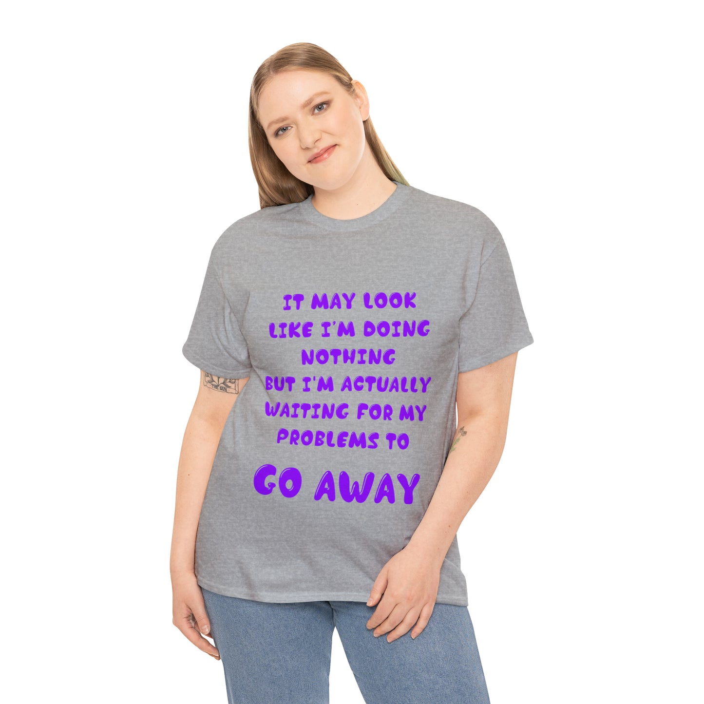 It May Look Like I'm Doing Nothing...  - Unisex Heavy Cotton Tee - AUS