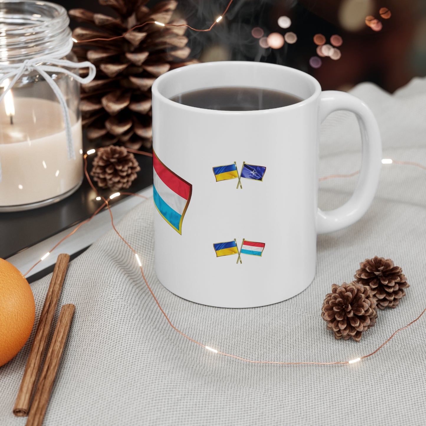 Ukrainian-Luxembourgian NATO Supporter Mug