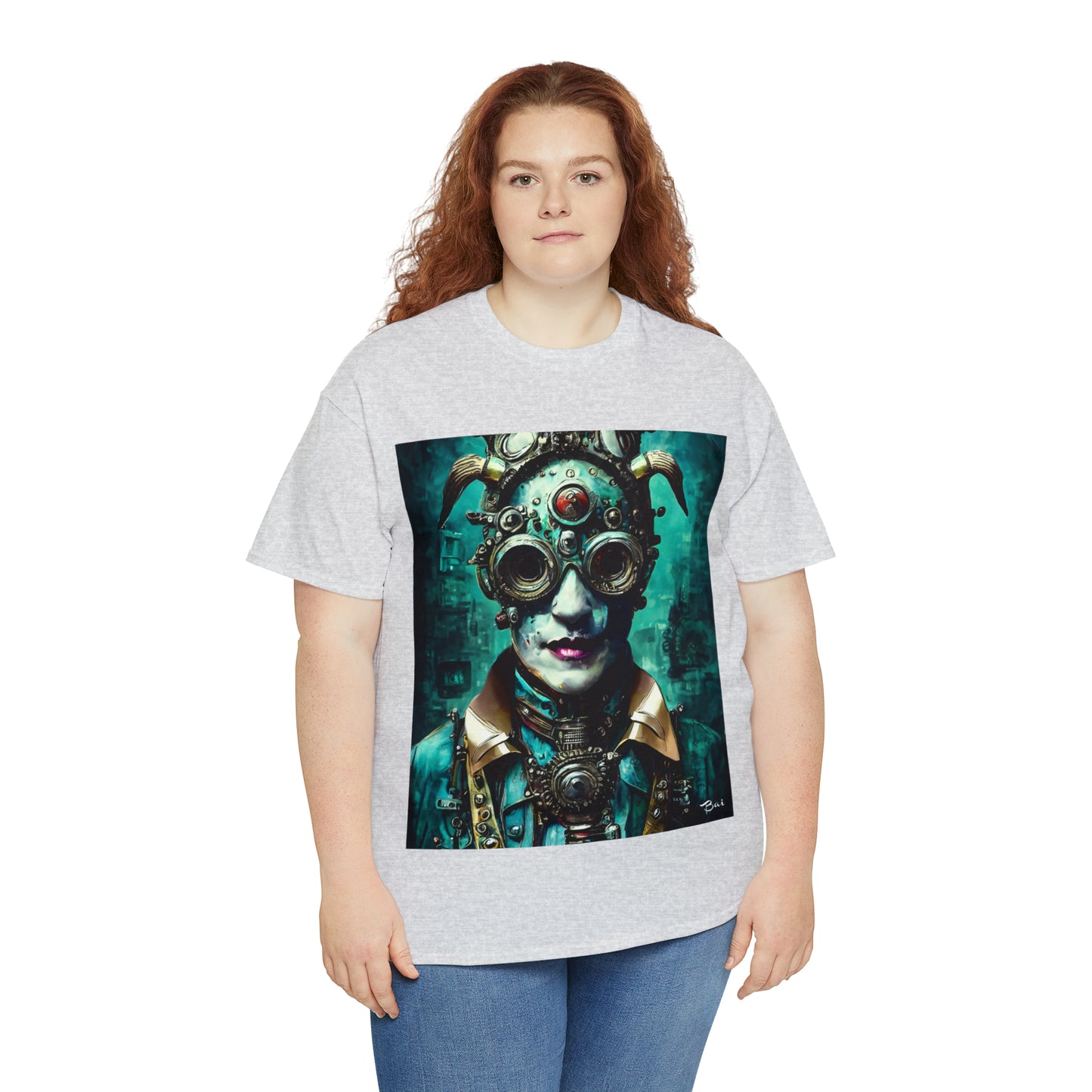 CYBER-STEAMPUNK LORD - Airt on a Shirt  - Unisex Heavy Cotton Tee - AUS