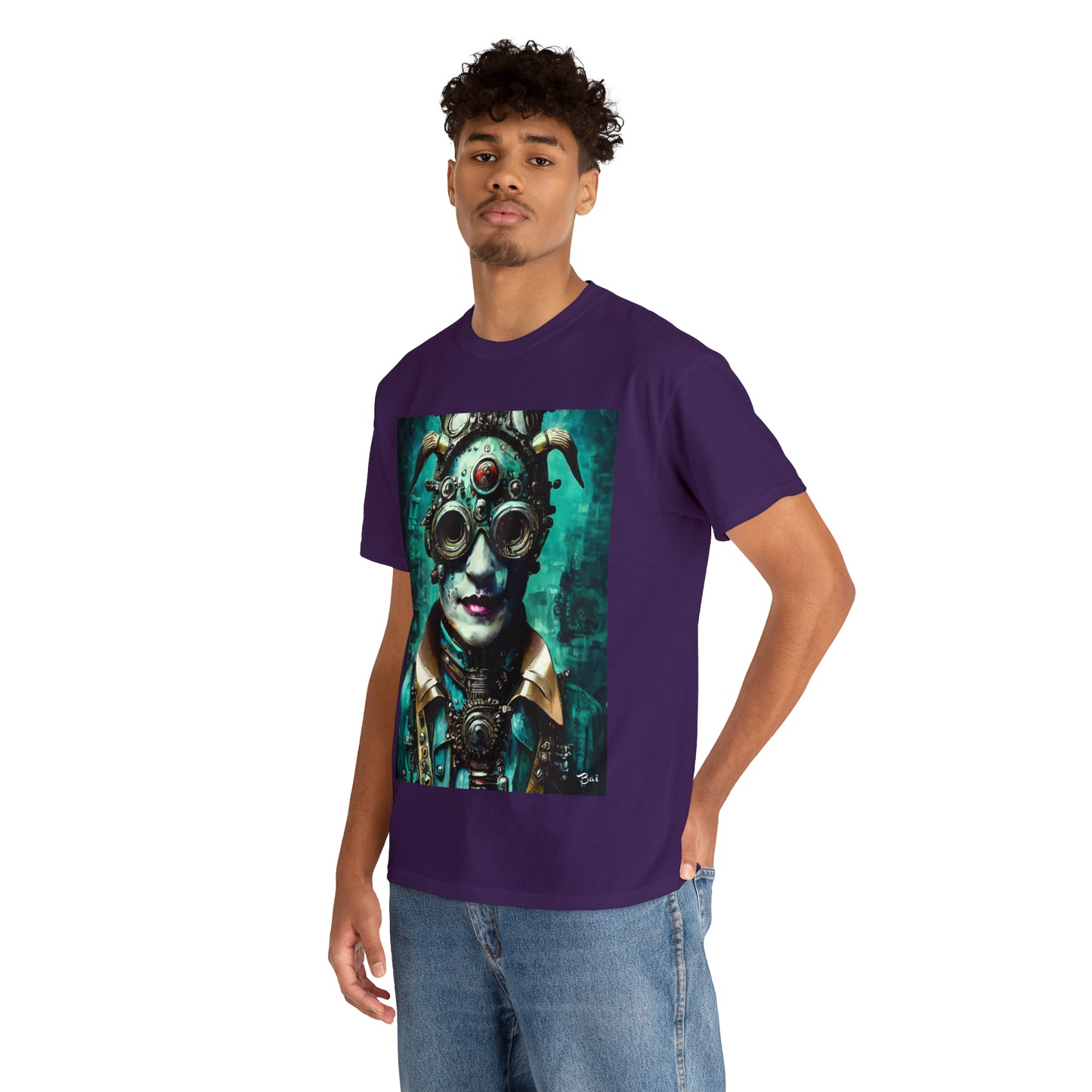CYBER-STEAMPUNK LORD - Airt on a Shirt  - Unisex Heavy Cotton Tee - AUS