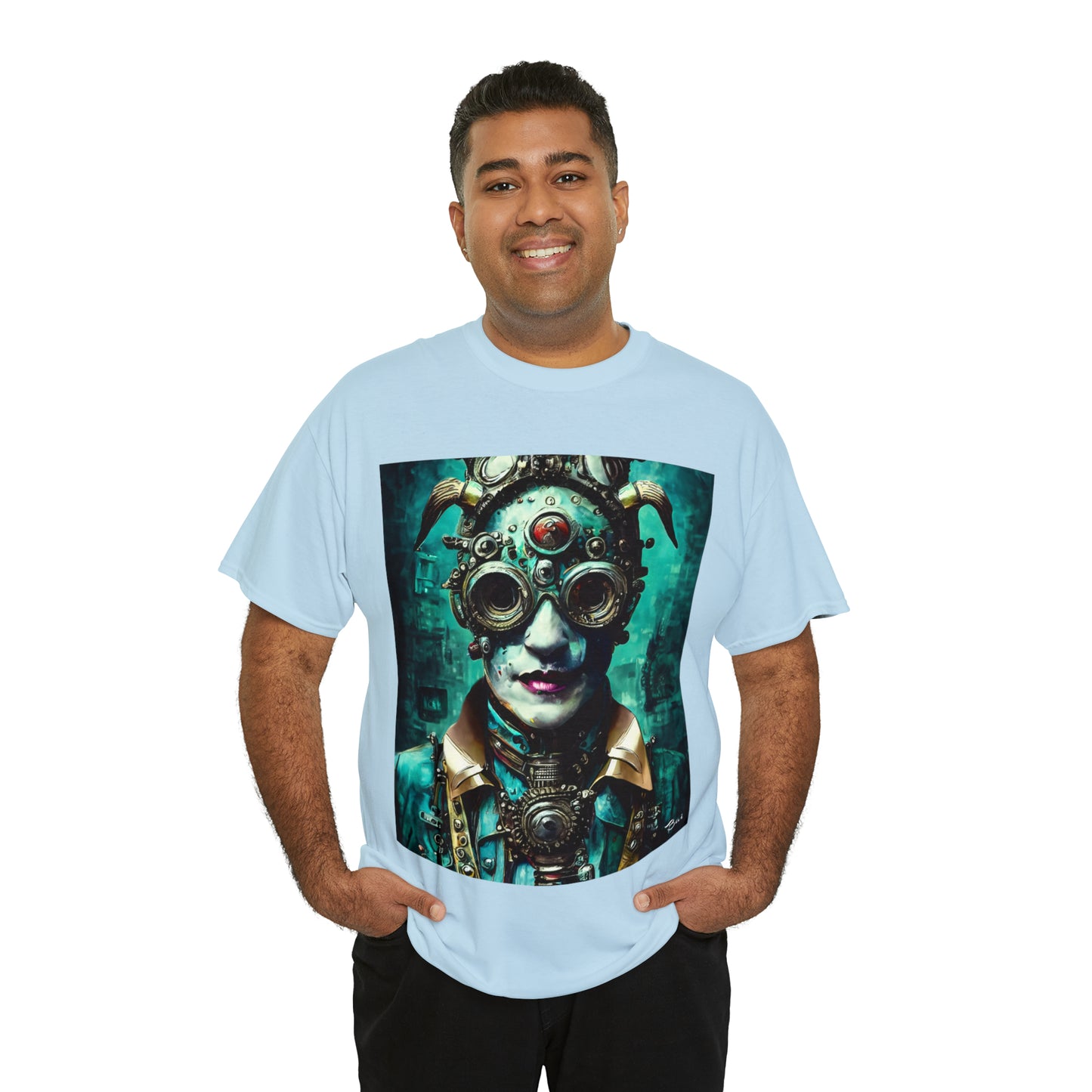 CYBER-STEAMPUNK LORD - Airt on a Shirt  - Unisex Heavy Cotton Tee - AUS
