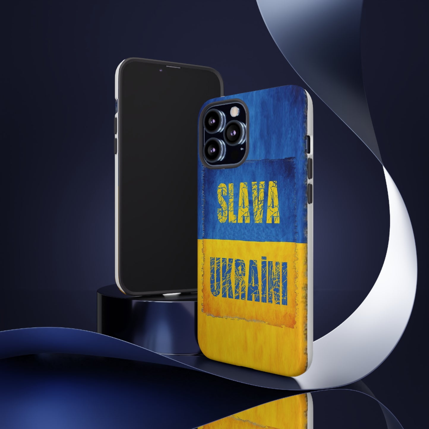 "SLAVA UKRAĪNI" FLAG - Tough Cases