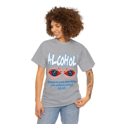 "ALC****" vs Salad  - Funny Shirt - Unisex Heavy Cotton Tee - USA