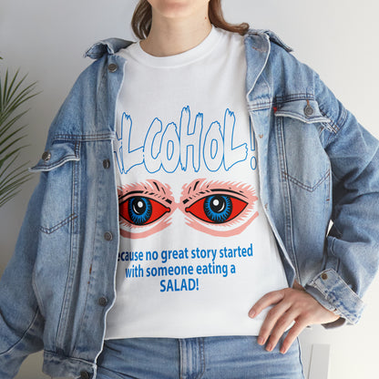 "ALC****" vs Salad  - Funny Shirt - Unisex Heavy Cotton Tee - USA