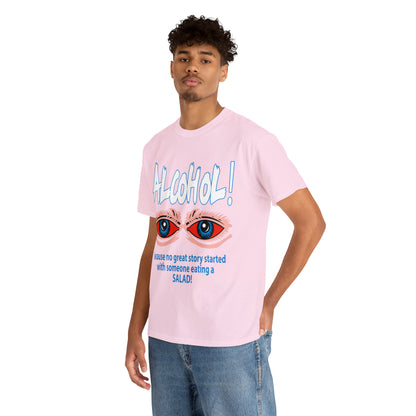 "ALC****" vs Salad  - Funny Shirt - Unisex Heavy Cotton Tee - USA