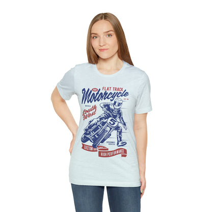 FLAT TRACK MOTORCYCLE - Unisex Jersey Short Sleeve Tee