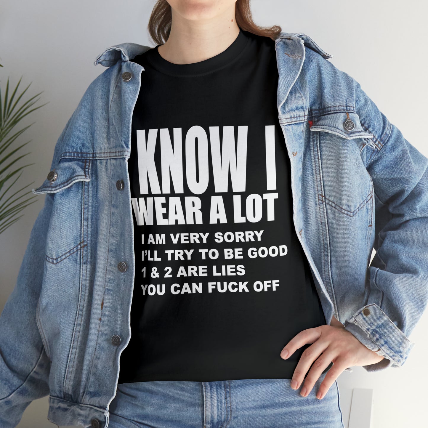 I KNOW I SWEAR A LOT (r*** version) - Unisex Heavy Cotton Tee - AUS