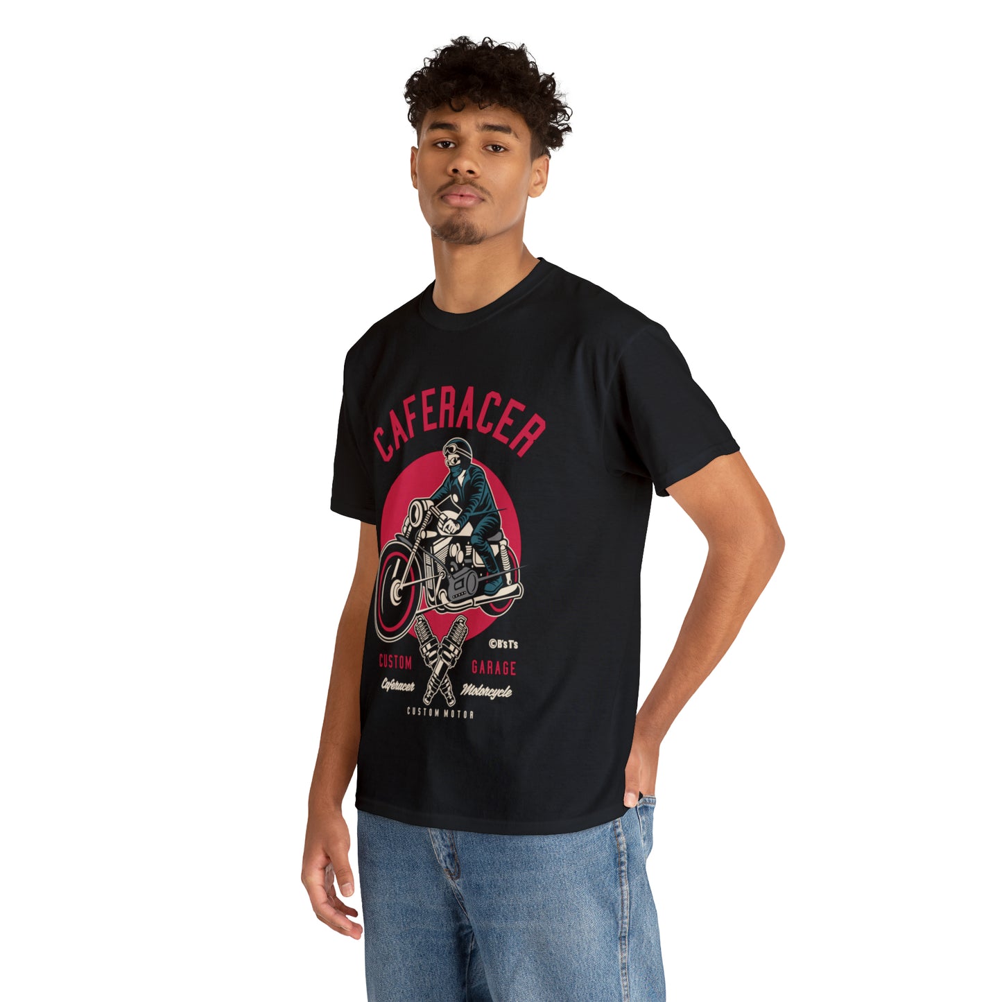 CAFE RACER Custom Garage - Unisex Heavy Cotton Tee