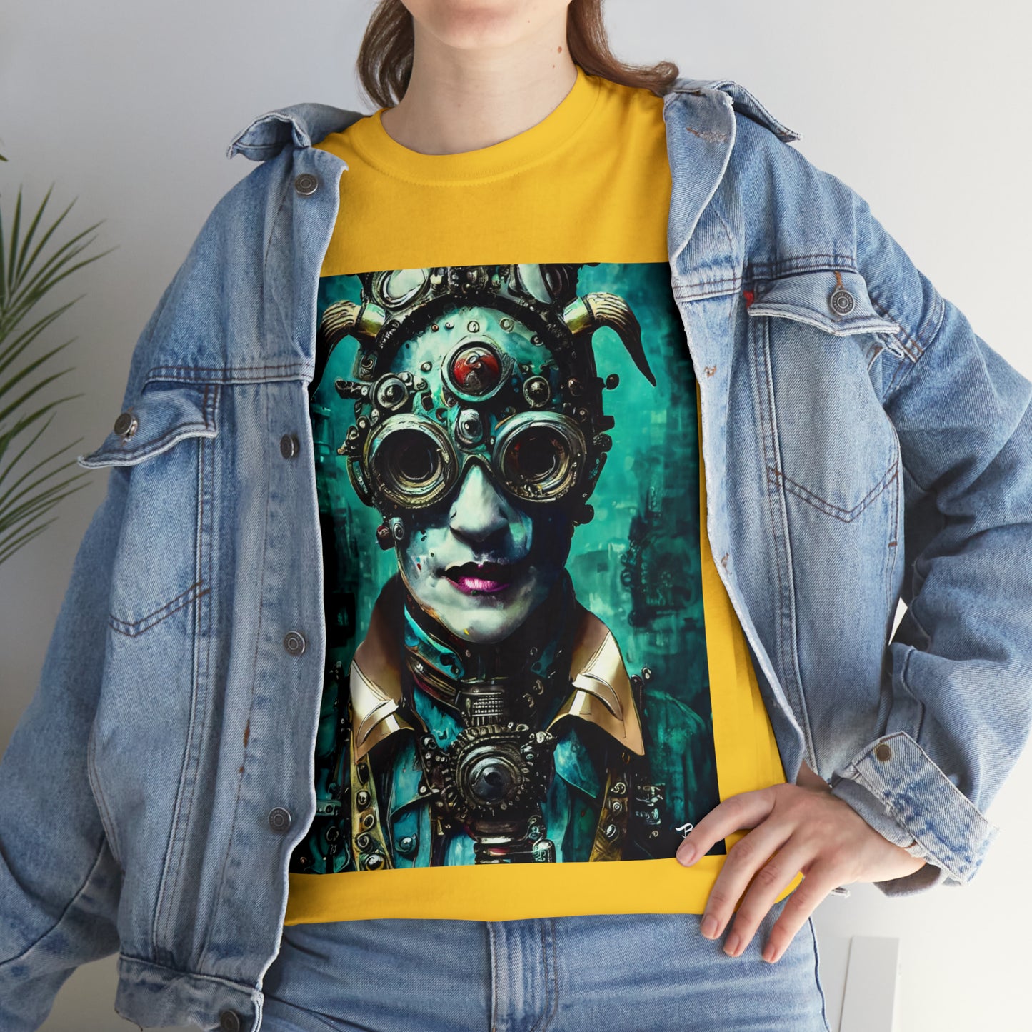 CYBER-STEAMPUNK LORD - Airt on a Shirt  - Unisex Heavy Cotton Tee - AUS