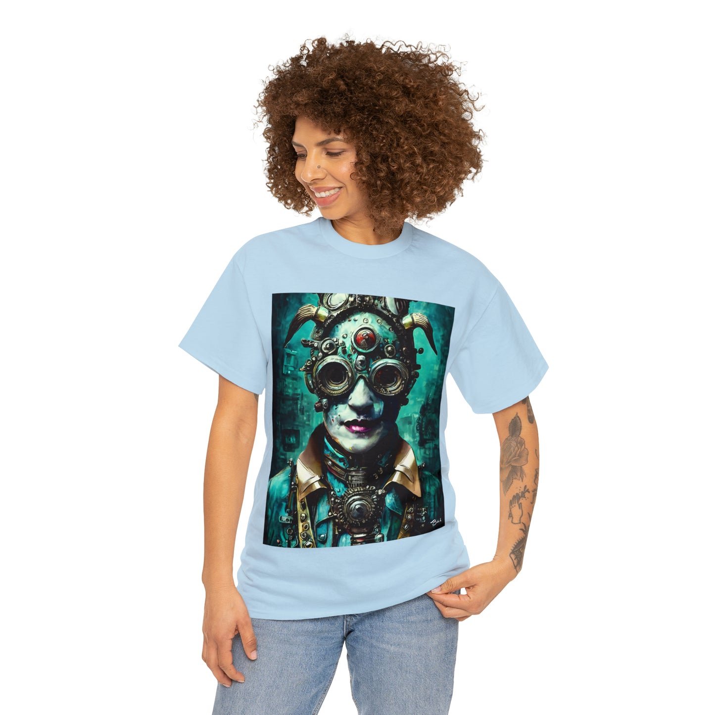 CYBER-STEAMPUNK LORD - Airt on a Shirt  - Unisex Heavy Cotton Tee - AUS
