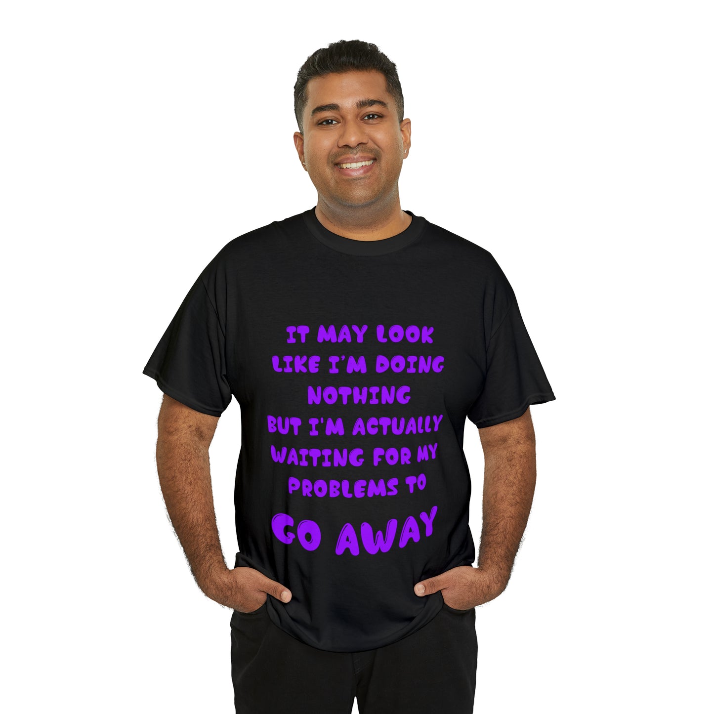 It May Look Like I'm Doing Nothing...  - Unisex Heavy Cotton Tee - AUS