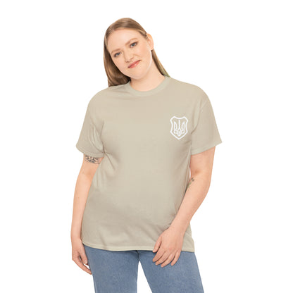 ICONIC UKRAINIAN TRIDENT T-SHIRT version 2 - Unisex Heavy Cotton Tee - AUS