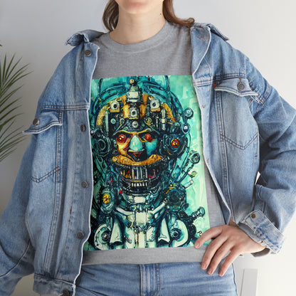 CYBERPUNK STEAMPUNK AUTON - Airt on a Shirt  - Unisex Heavy Cotton Tee - AUS