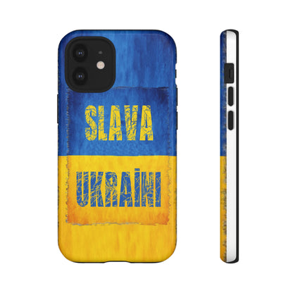 "SLAVA UKRAĪNI" FLAG - Tough Cases