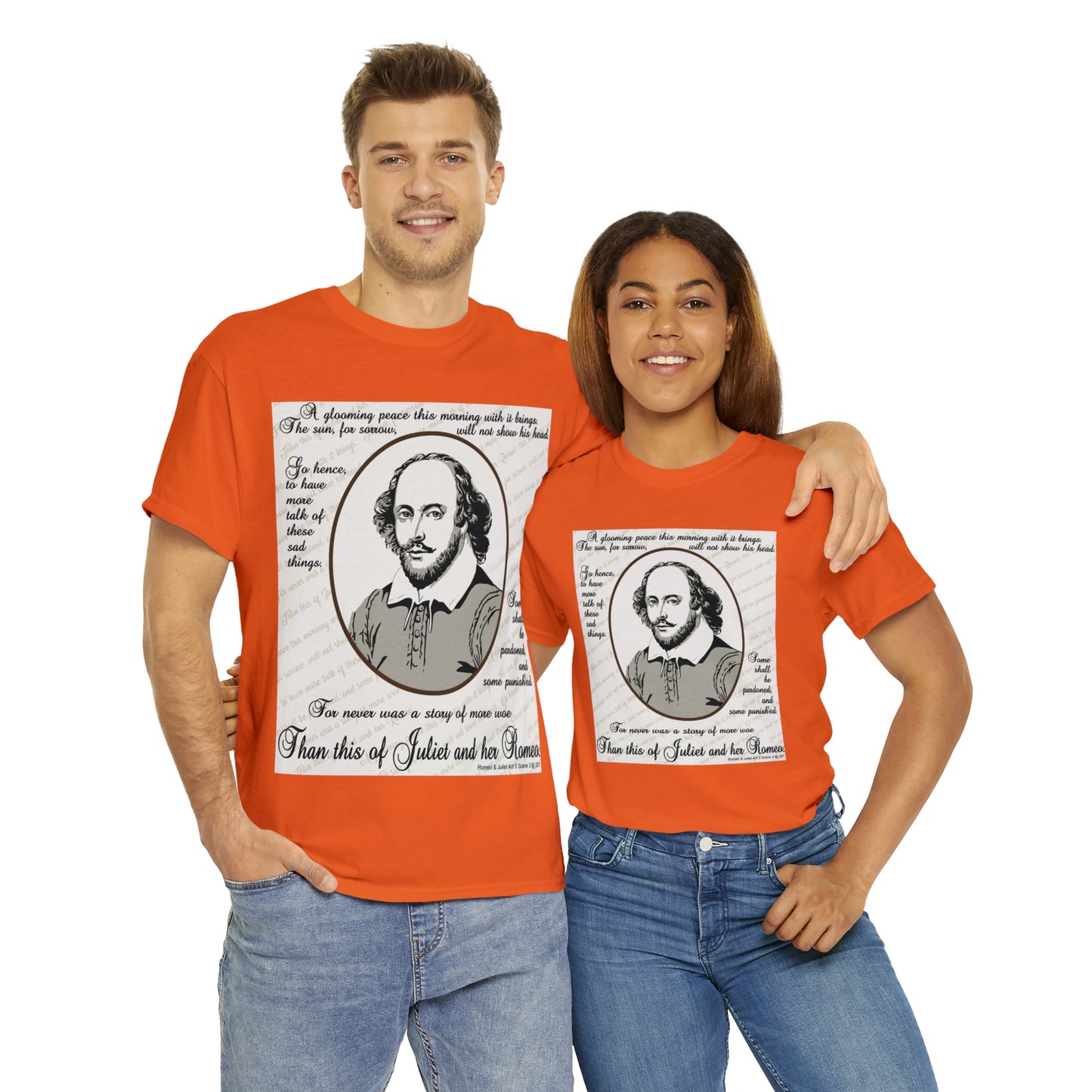 No Greater Tale of Woe... Juliet & Romeo.- Unisex Heavy Cotton Tee