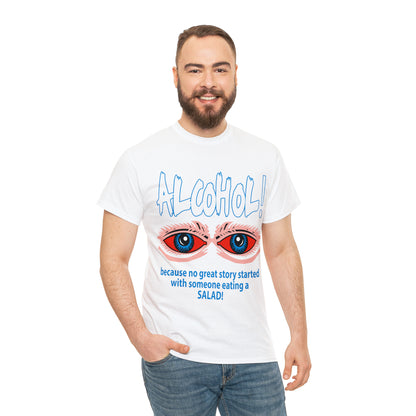 "ALC****" vs Salad  - Funny Shirt - Unisex Heavy Cotton Tee - USA