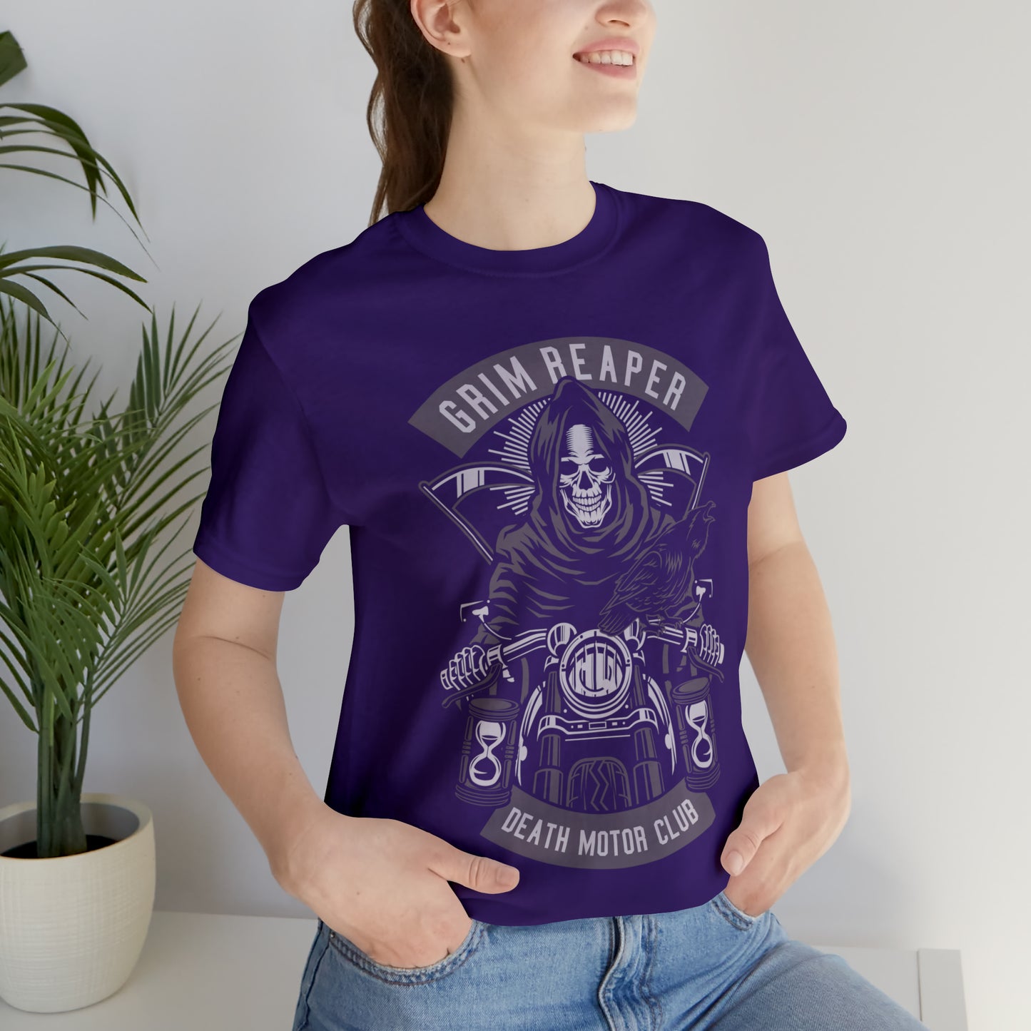 GRIM REAPER Moto Club - Unisex Jersey Short Sleeve Tee