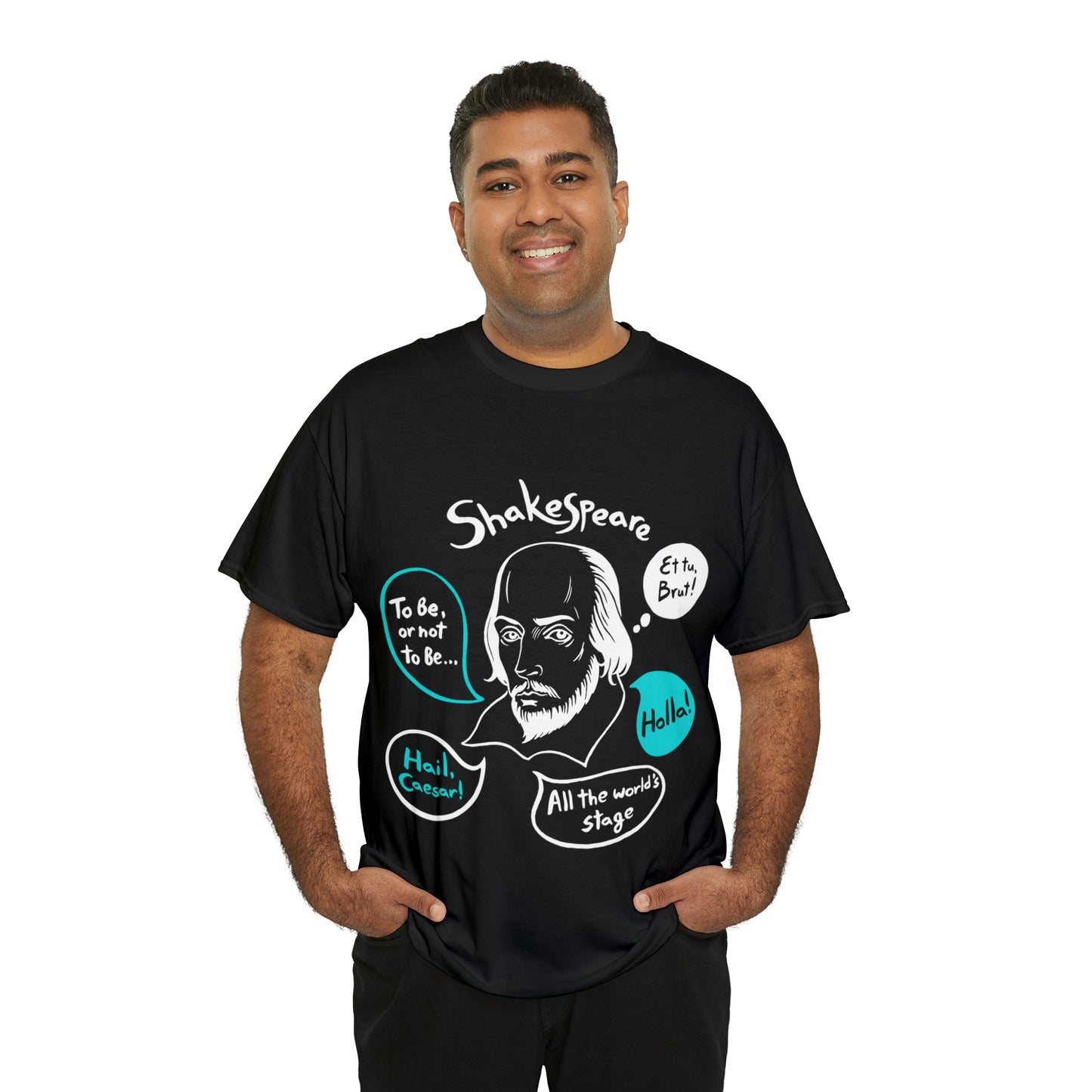 SHAKESPEARE (dark) - Unisex Heavy Cotton Tee