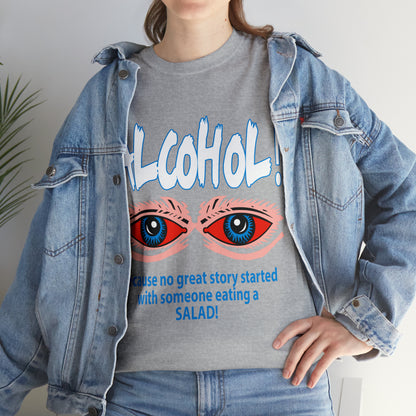 "ALC****" vs Salad  - Funny Shirt - Unisex Heavy Cotton Tee - USA