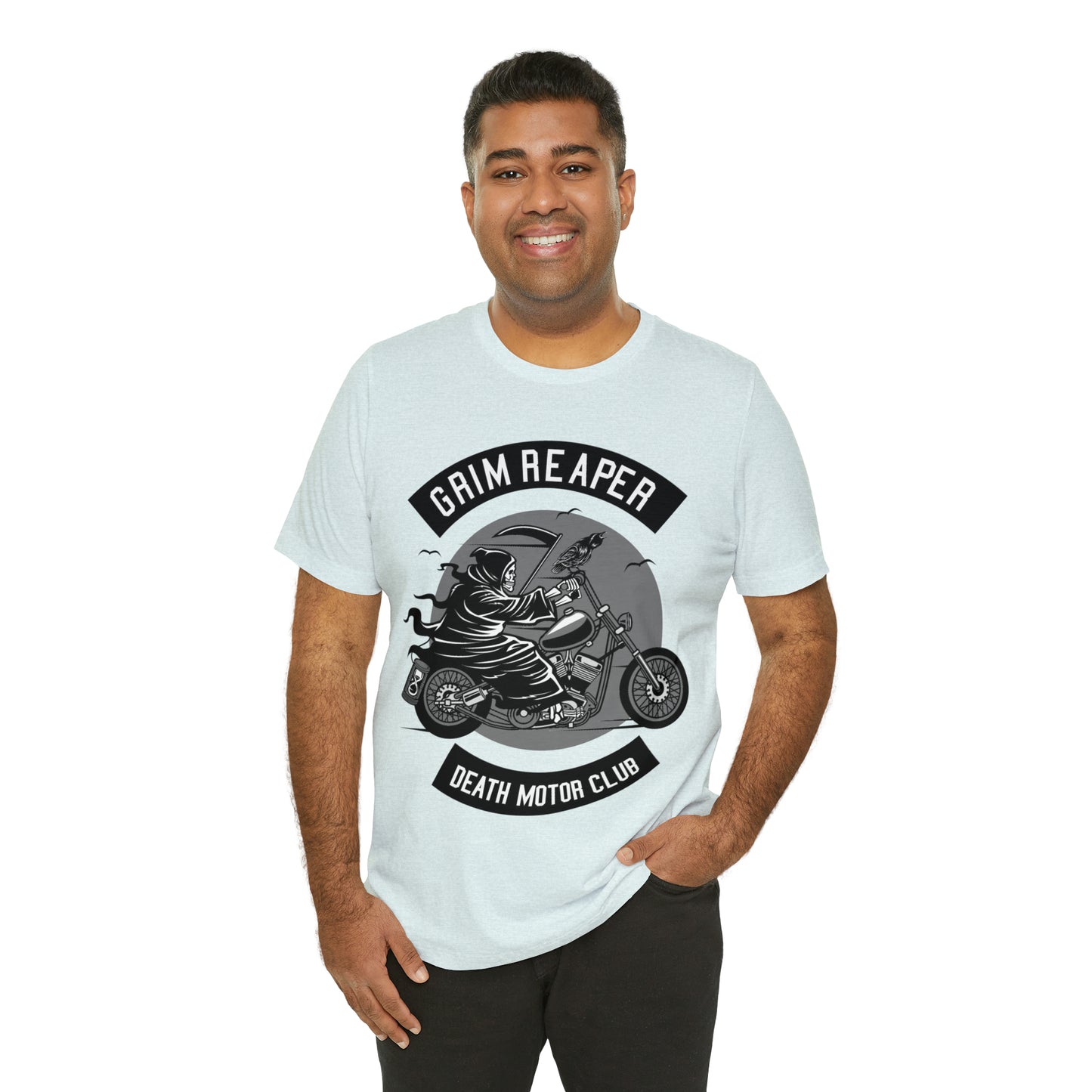 GRIM REAPER Death Motor Club - Unisex Jersey Short Sleeve Tee