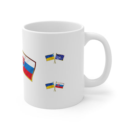 Ukrainian-Slovakian NATO Supporter Mug