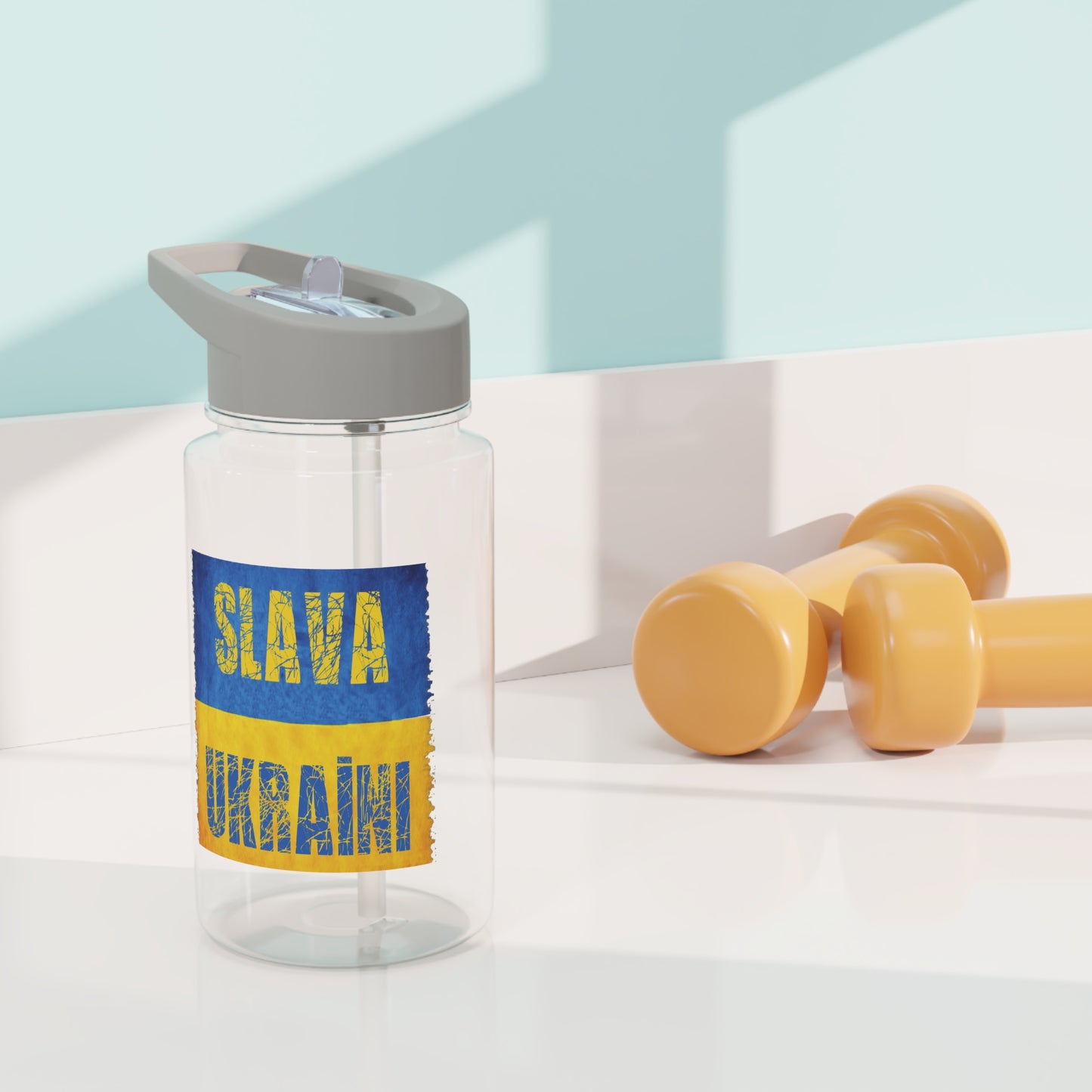 "SLAVE UKRAĪNI" - BIODEGRADABLE Tritan Water Bottle