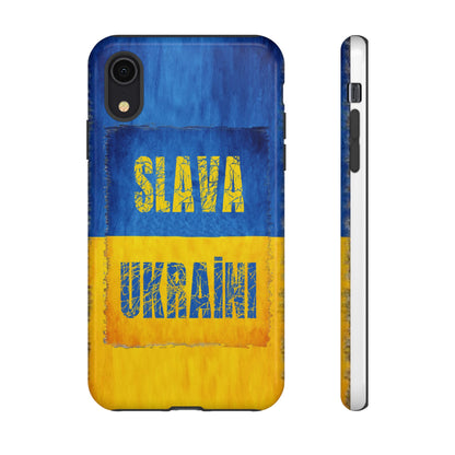 "SLAVA UKRAĪNI" FLAG - Tough Cases